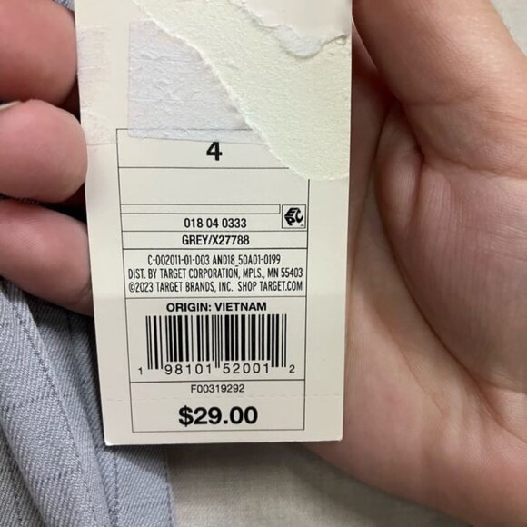 A New Day Women’s 4R Gray Check Side Zip Skinny Ankle Pants High Rise Career - Picture 8 of 10